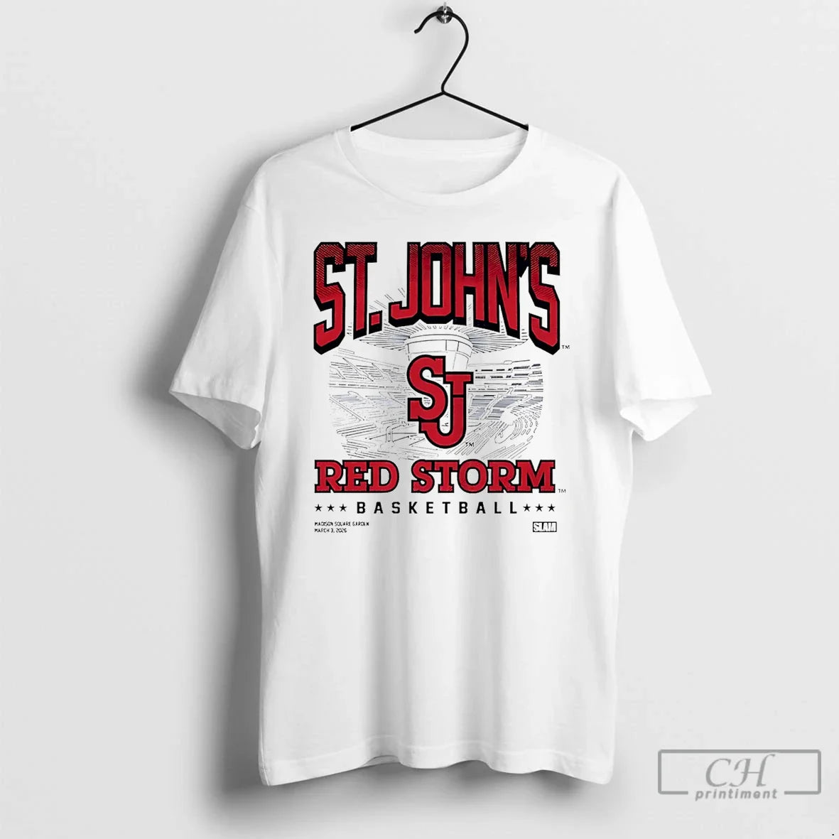 Classic St Johns Red Storm Slam Night At Madison Square Garden Unisex