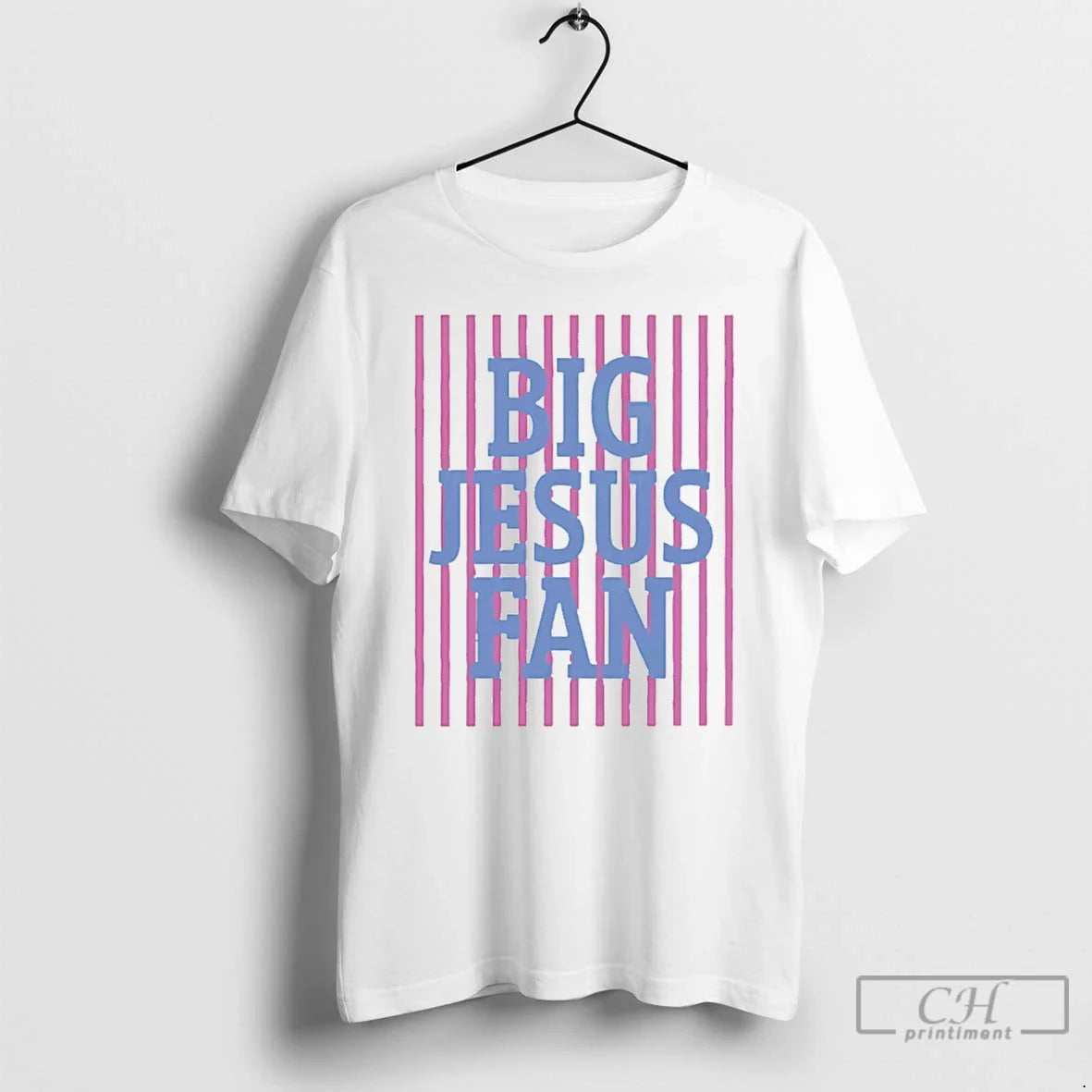 Classic Striped Big Jesus Preppy Christian Unisex