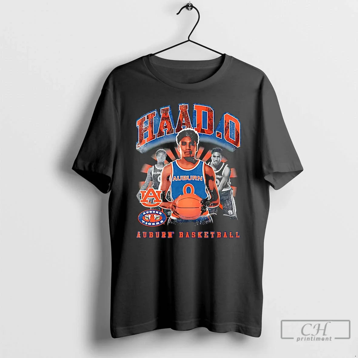 Classic Tahaad Pettiford Auburn Tigers Illustrated Player Collage Unisex
