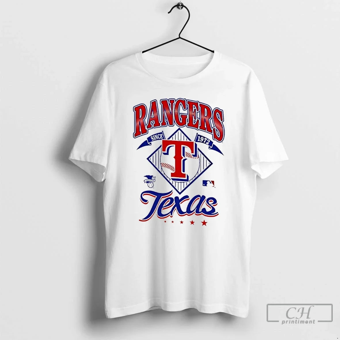 Classic Texas Rangers 1972 American League Logo Graphic Unisex