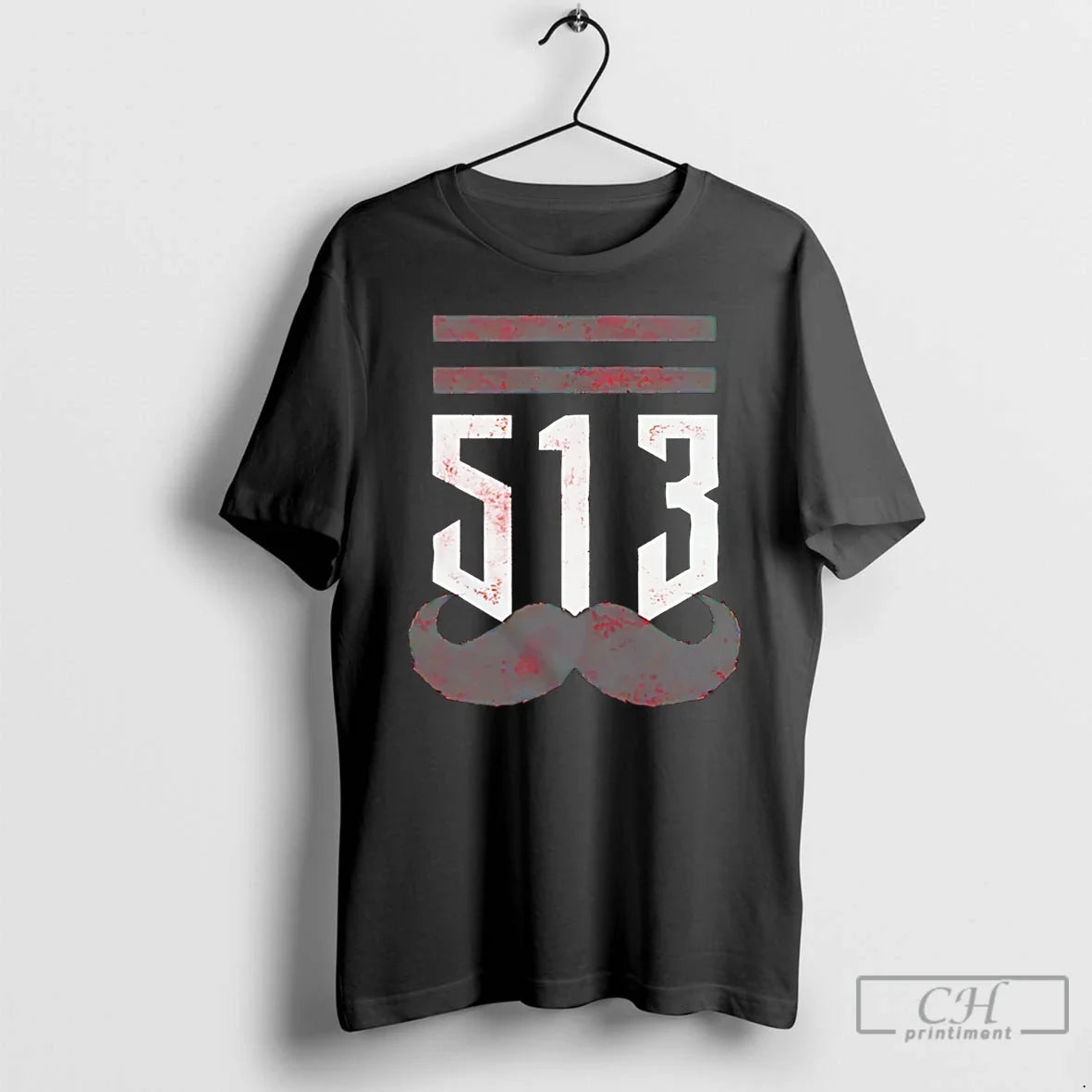 Classic The 513 Stache Cincinnati Baseball Unisex