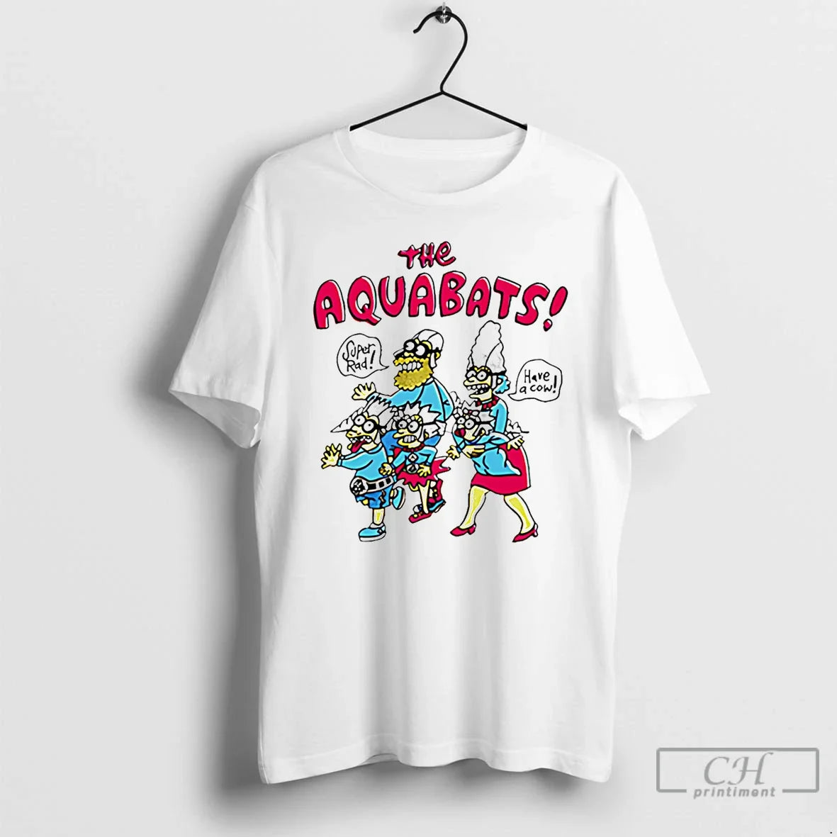 Classic The Aquabats Happy Family Cartoon Unisex
