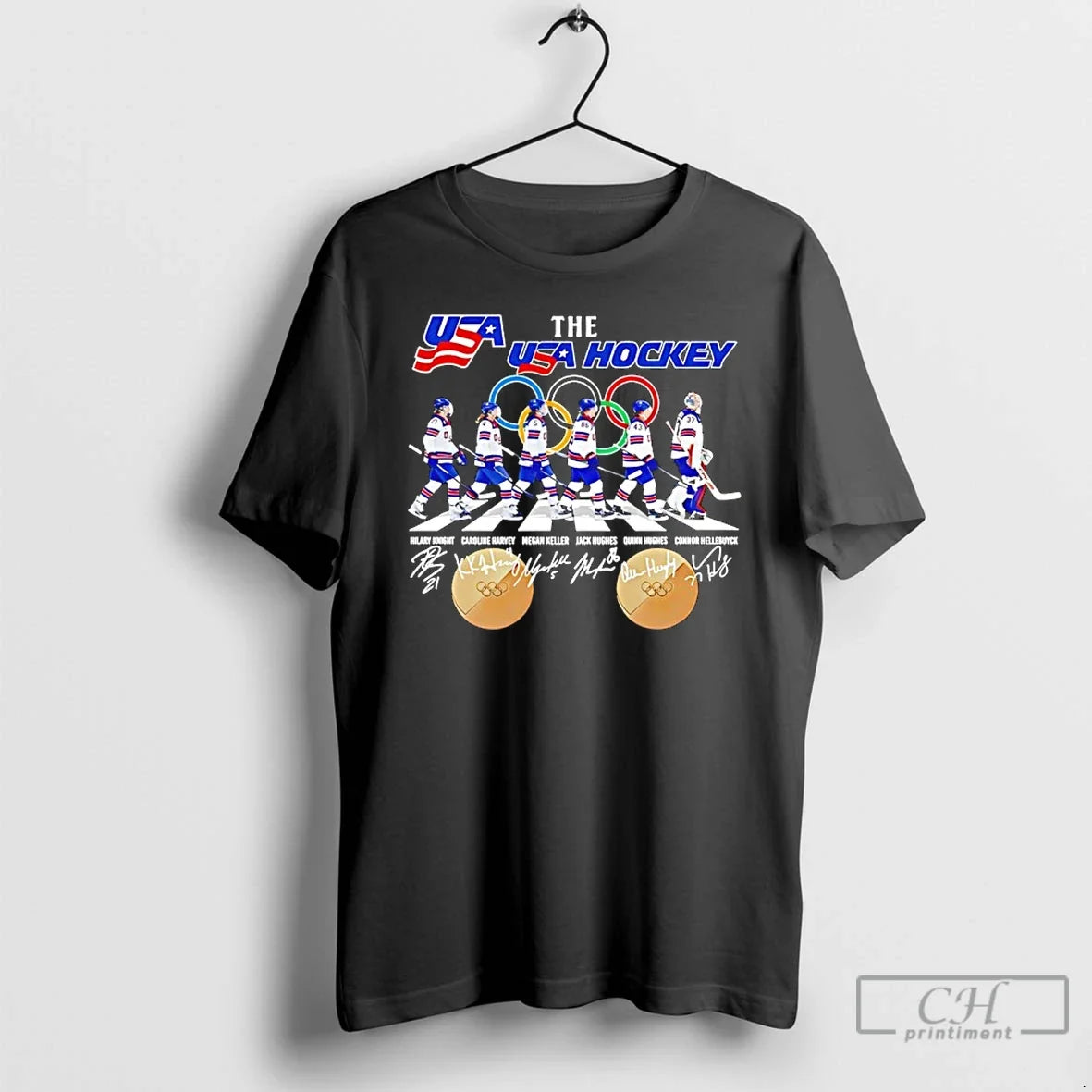 Classic The Usa Hockey 2026 Player Walking Abbey Road Signature Unisex