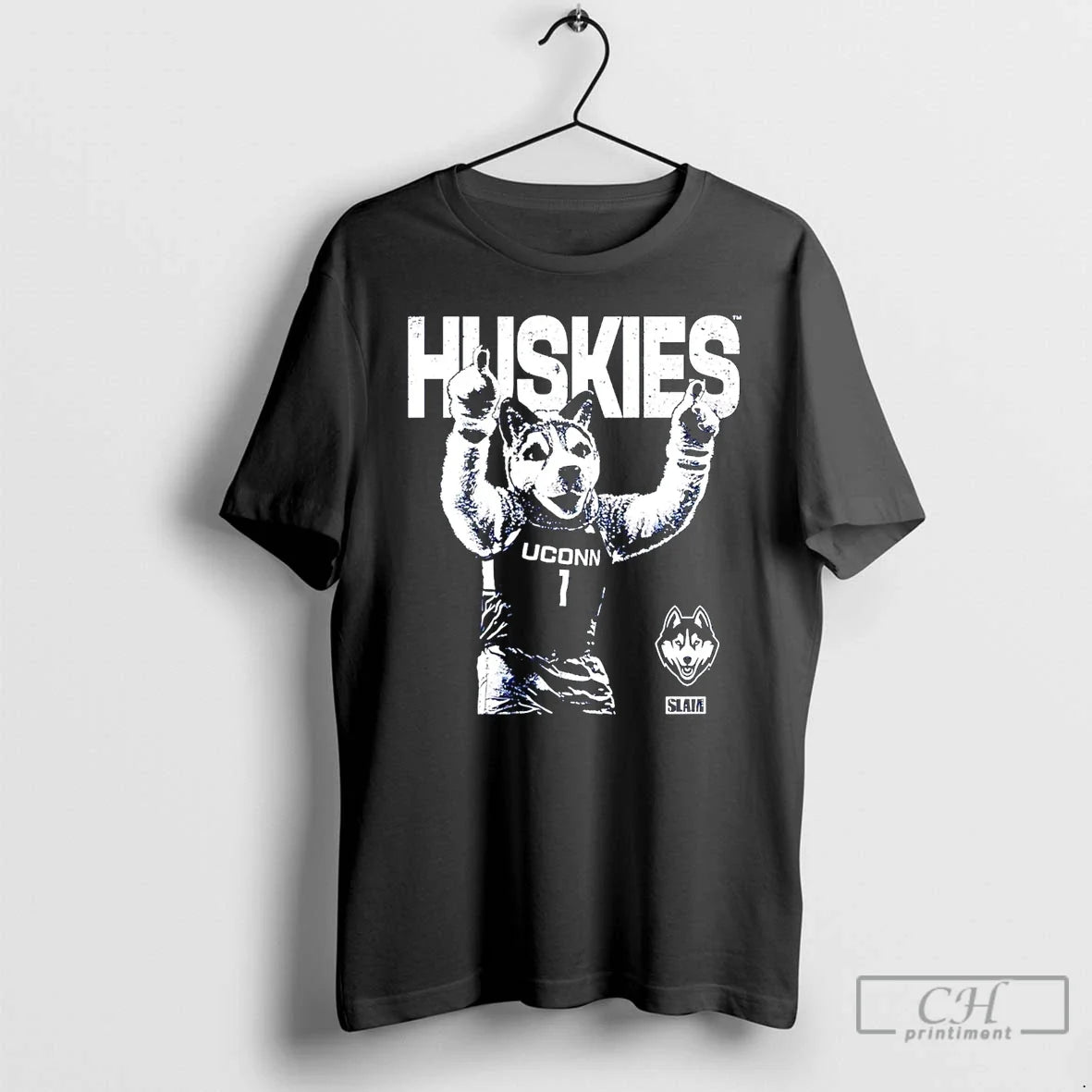 Classic Uconn Huskies Mascot Mode Slam Graphic Unisex