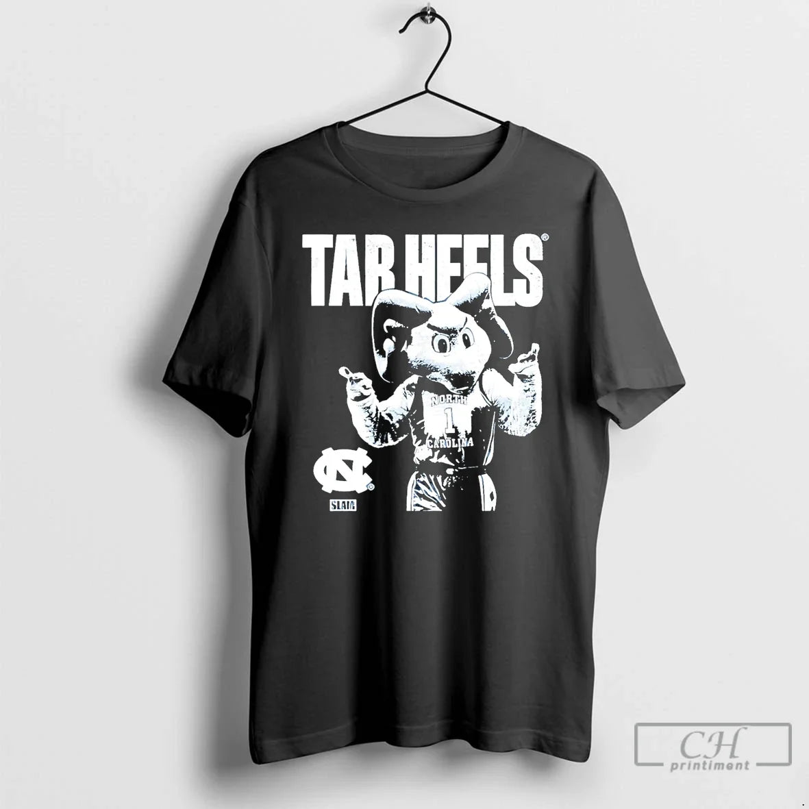 Classic Unc Tar Heels Mascot Mode Slam Graphic Unisex