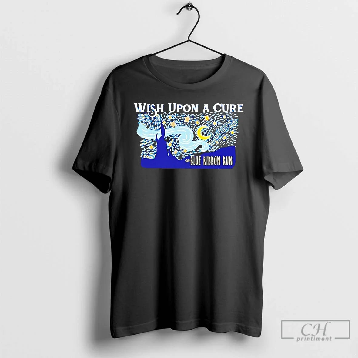 Classic Wish Upon A Cure The Blue Ribbon Run Unisex