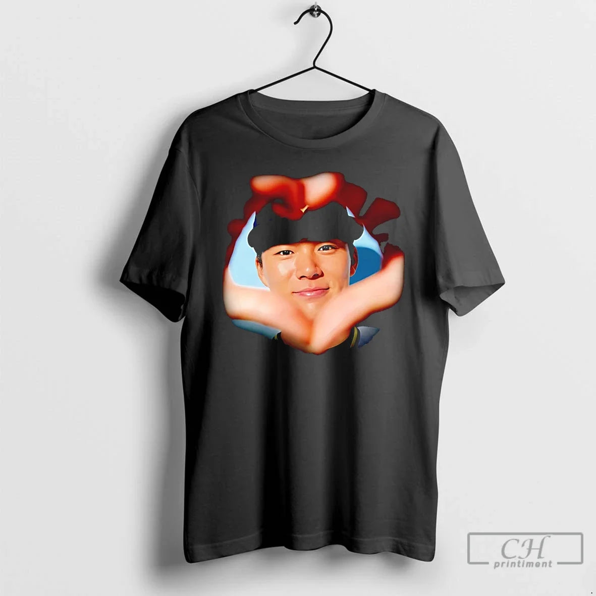 Classic Yoshinobu Yamamoto Los Angeles Dodgers Heart Hand Photo Unisex
