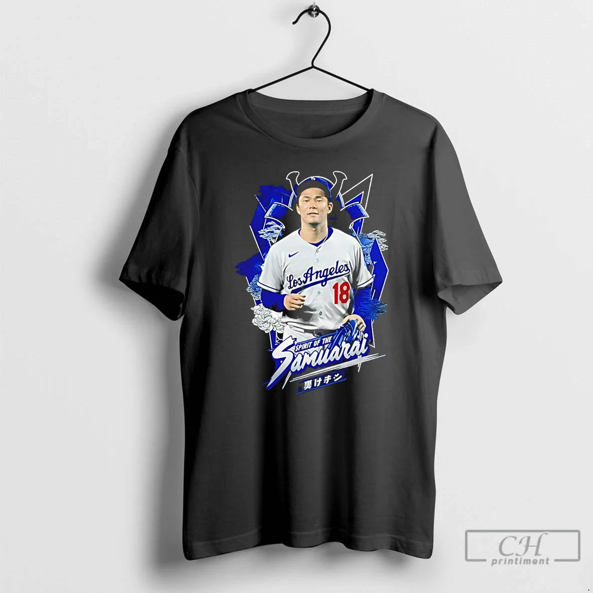 Classic Yoshinobu Yamamoto Los Angeles Dodgers Spirit Of The Samurai Graphic Unisex