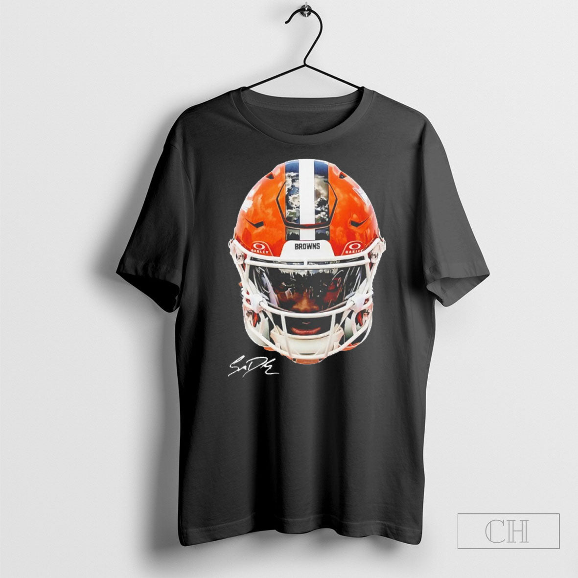 Cleveland Browns Shedeur Sanders Big Face Helmet Shirts Unisex