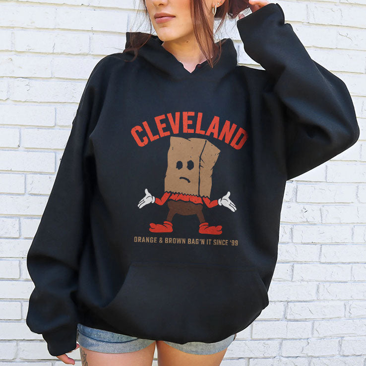 Cleveland Orange & Brown Bag’n It Since 99 T Shirt