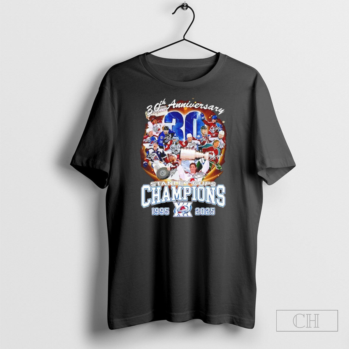 Colorado Avalanche 30th Anniversary 1995 2025 Stanley Cup Champions Signatures Shirt Unisex