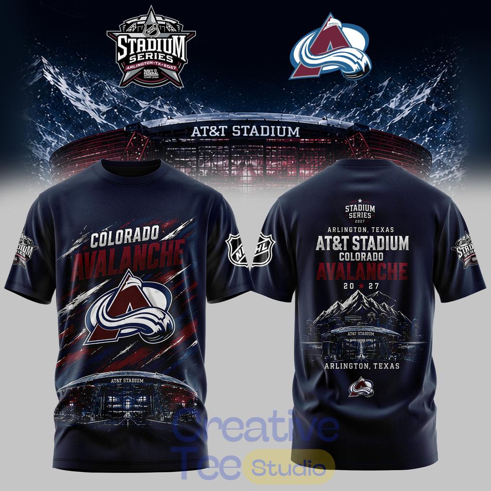 Colorado Avalanche Stadium Series 2027 Navy Tee Hoodie