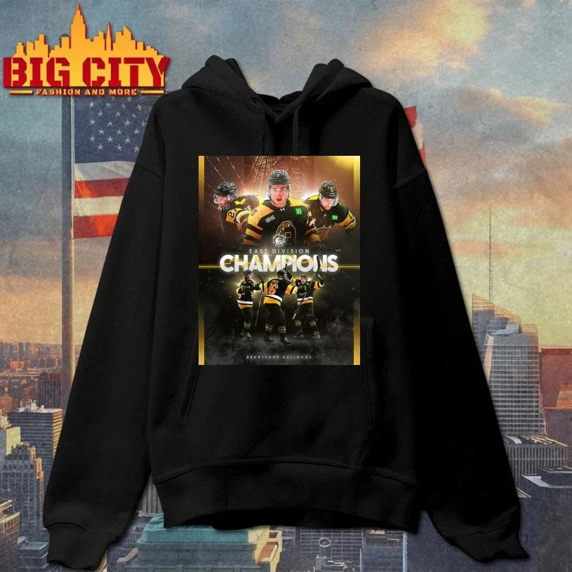 Congrats Brantford Bulldogs Champions East Division Champions 2026 Poster Shirt Unisex