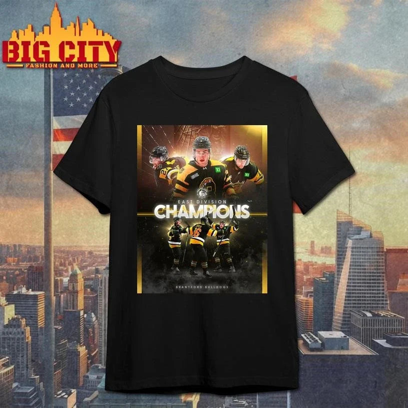 Congrats Brantford Bulldogs Champions East Division Champions 2026 Poster Shirt Unisex