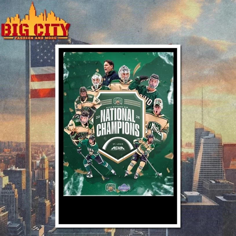 Congrats Ohio Bobcat Hockey ACHA Men’s Division 1 National Champions Poster Shirt Unisex