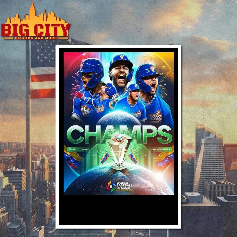 Congrats Venezuela Baseball Champions World Baseball Classic 2026 First Time In History Poster Shirt