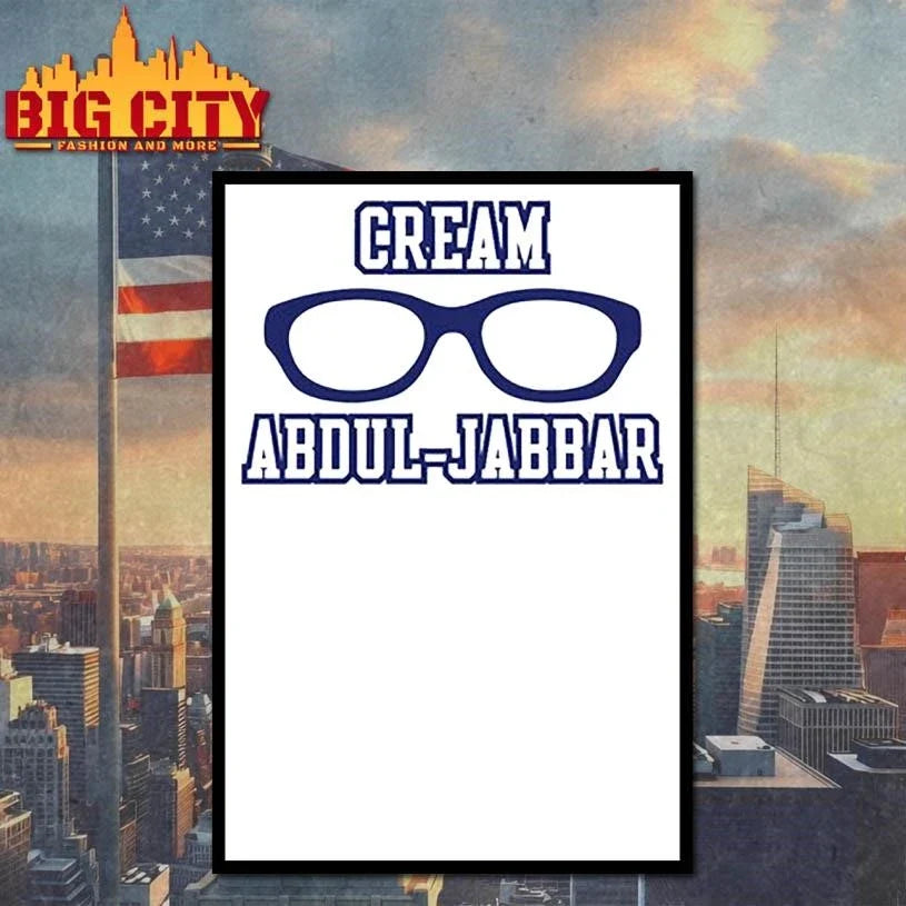 Cream Abdul Jabbar Glasses Shirt Unisex