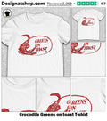 Crocodile Greens on toast shirt