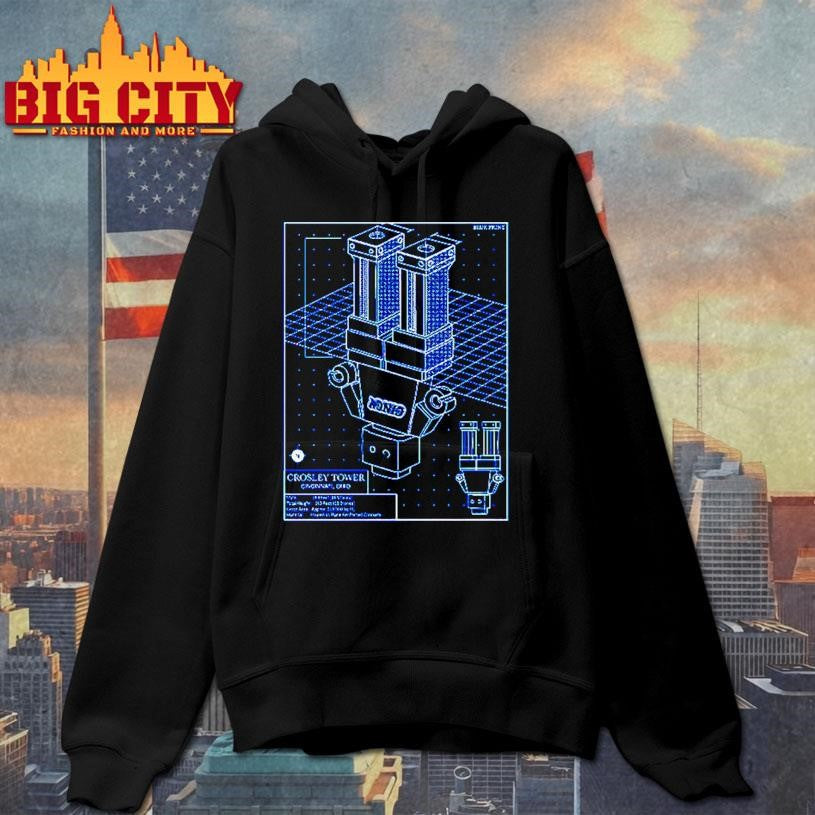 Crosley Tower Blueprint Shirt Unisex