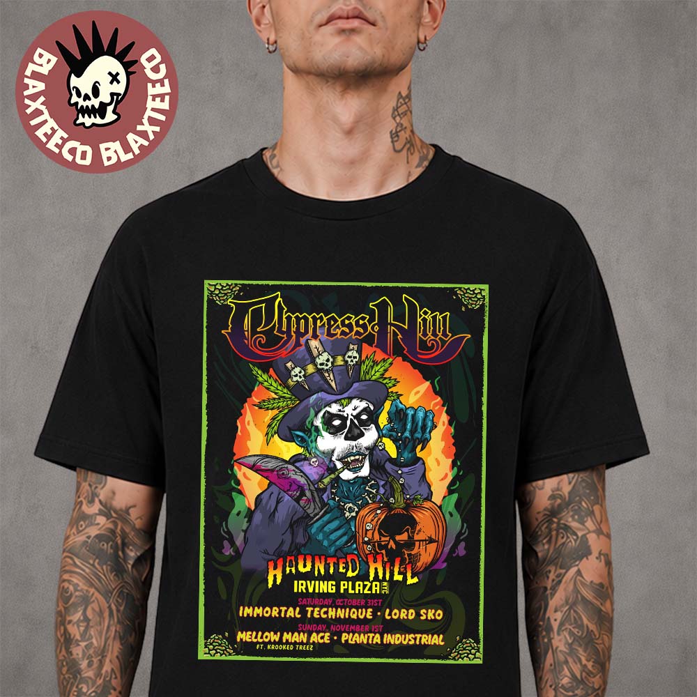 Cypress Hill Haunted Hill In New York At Irving Plaza On October 31 And November 1 2026 Unisex T-Shirt