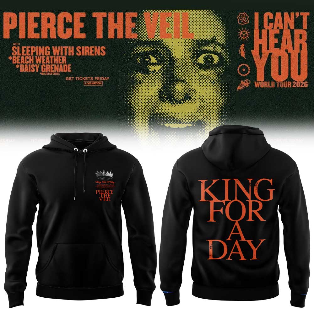 Pierce the Veil I Can’t Hear You World Tour 2026 Limited Edition Hoodie V3