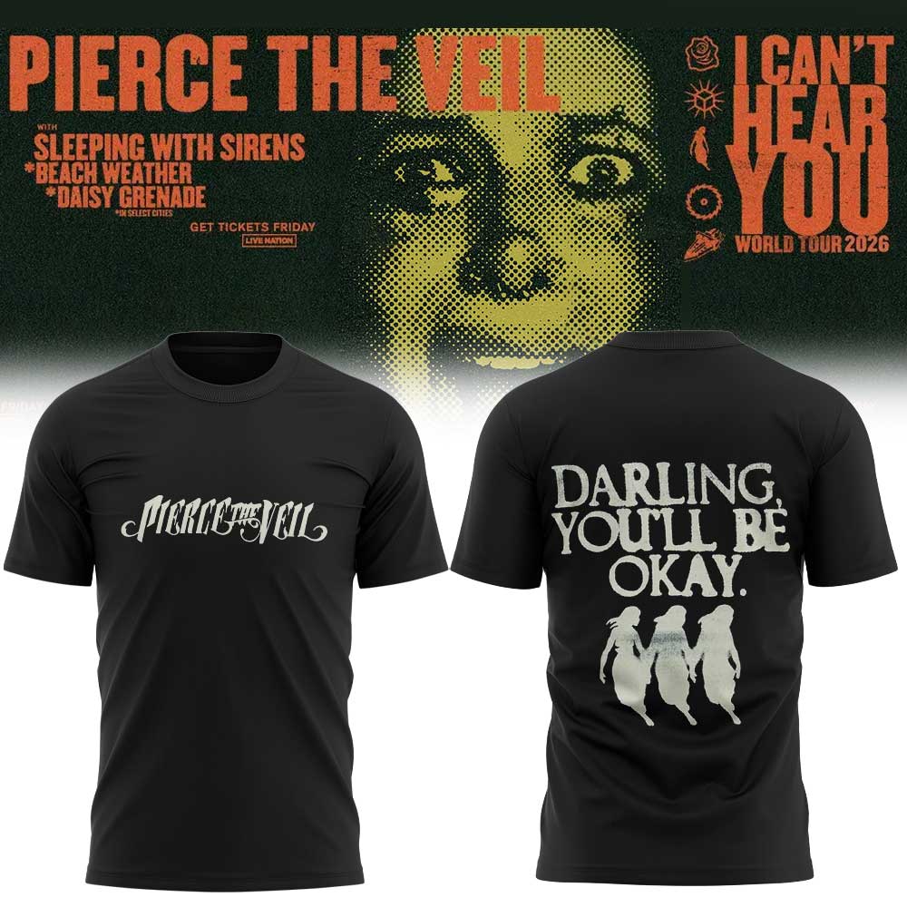Pierce the Veil I Can’t Hear You World Tour 2026 Limited Edition Shirt V4