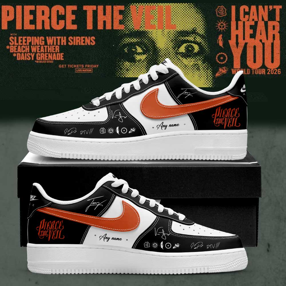 Pierce the Veil I Can’t Hear You World Tour 2026 Signature Custom AF1 Shoes v5
