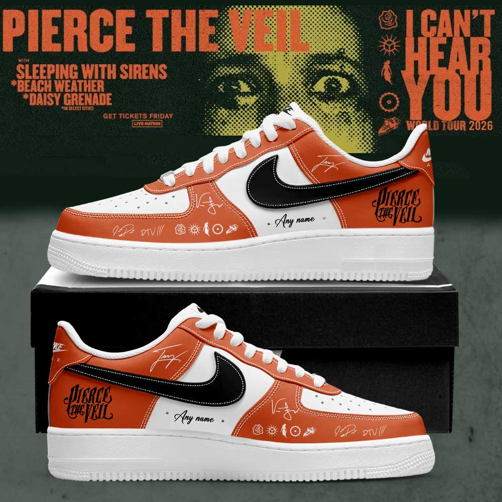 Pierce the Veil I Can’t Hear You World Tour 2026 Signature Custom AF1 Shoes v7