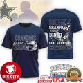 Dallas Cowboys Football Grandpa Grandpa’s Favorite Squad Two Sided Shirt Unisex