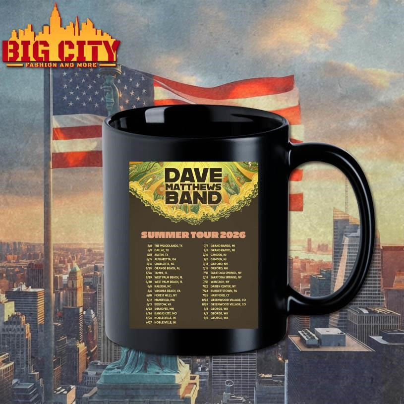 Dave Matthews Band Summer Tour 2026 North America Schedule Dates Wall Decor Poster Shirt Unisex
