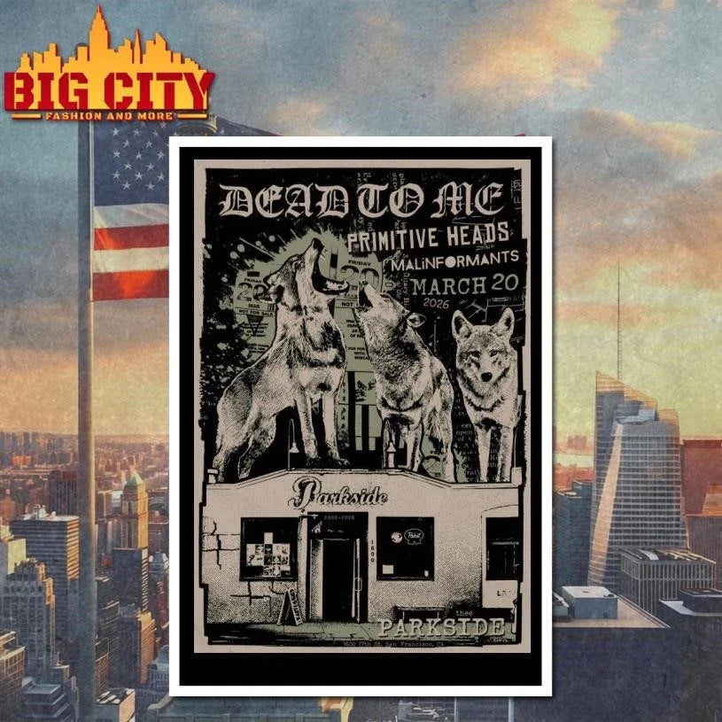 Dead to Me at Thee Parkside, San Francisco Mar 20, 2026 Poster Shirt Unisex