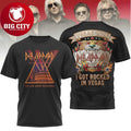 Def Leppard Las Vegas Residency 2026 Caesar’s Palace Concert Two Sided Shirt Unisex
