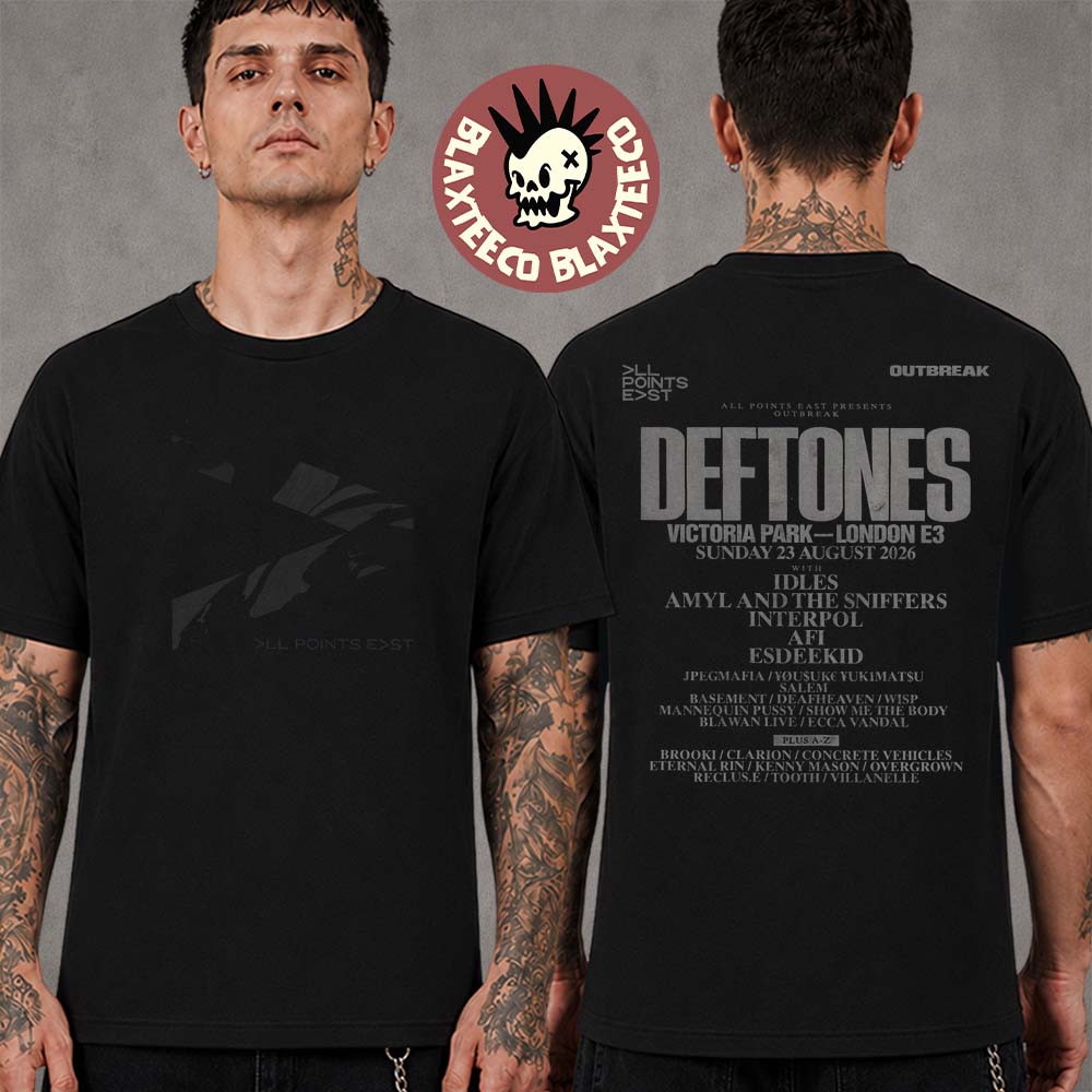 Deftones All Points East 2026 Event Tee London UK At Victoria Park On 23 August 2026 Two Sided T-Shirt