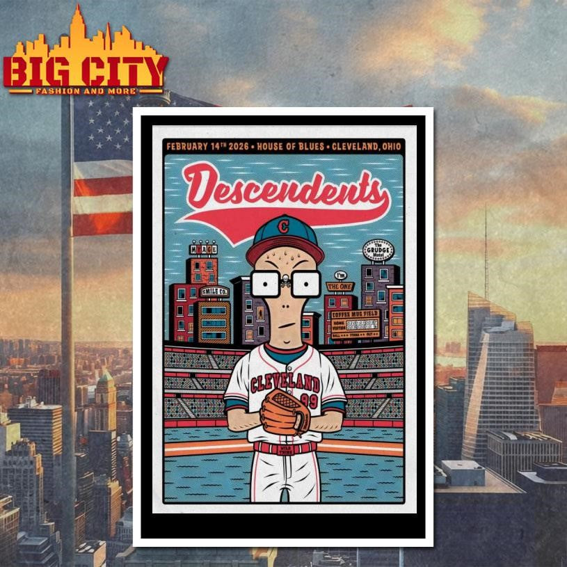 Descendents Feb 14 2026 In Cleveland OH Poster Shirt Unisex