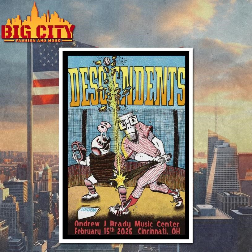 Descendents Feb 15th 2026 Cincinnati Poster Shirt Unisex