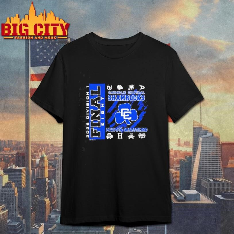 Detroit Catholic Central 2026 MHSAA Team Wrestling Final 8 D1 logo Shirt Unisex