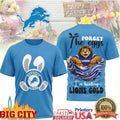 Detroit Lions Easter Forget the Eggs I’m Hunting Lions Two Sided Shirt Unisex