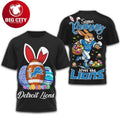 Detroit Lions “Some Bunny Loves The Lions” Easter Football Two Sided Shirt Unisex
