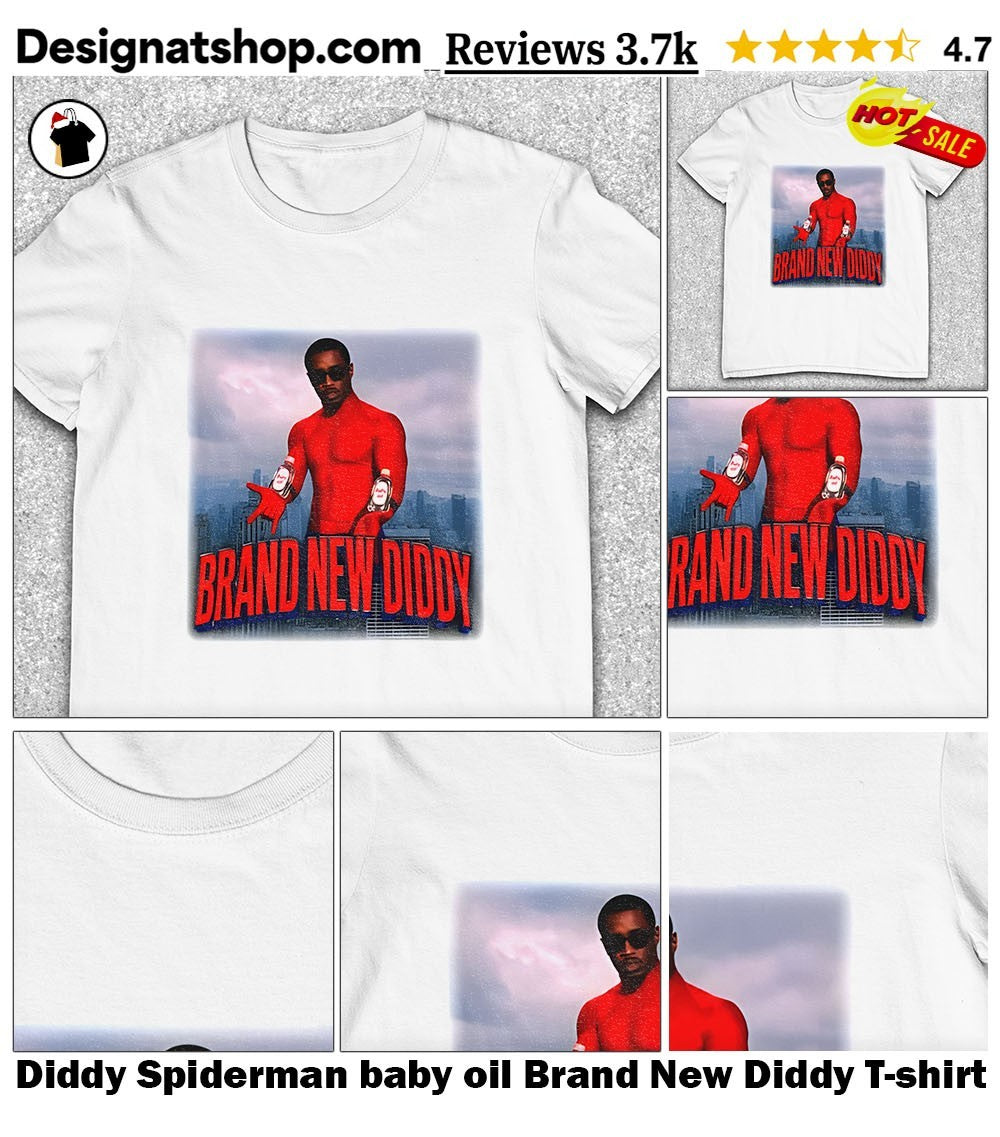 Diddy Spiderman baby oil Brand New Diddy shirt