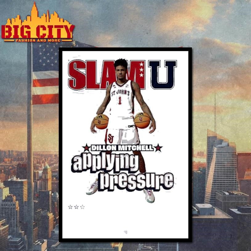Dillon Mitchell St. John’s Red Storm SlamU Applying Pressure Shirt Unisex