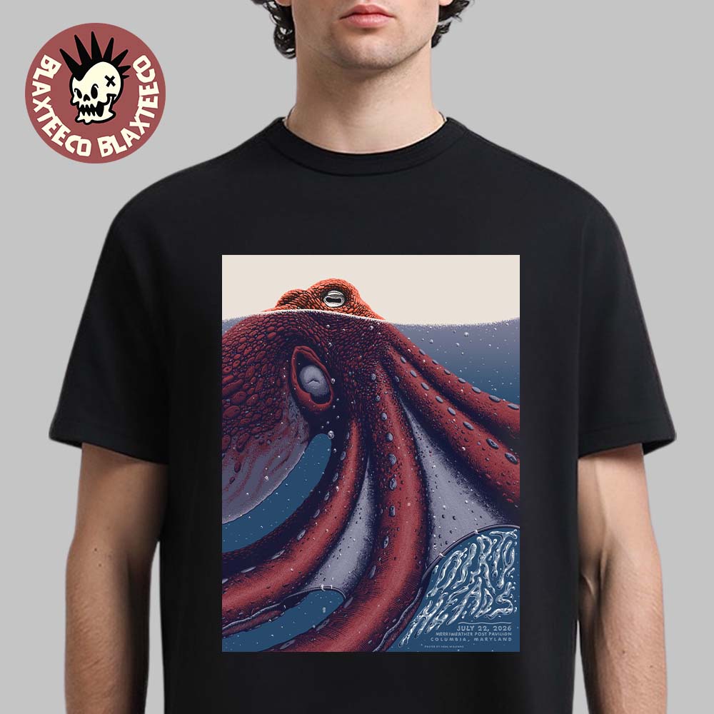 Dirty Heads Columbia Maryland 2026 Event Poster At Merriweather Post Pavilion On July 22 2026 T-Shirt