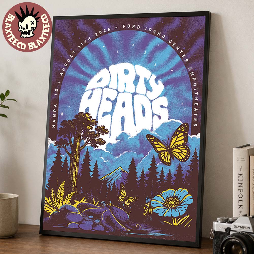 Dirty Heads Nampa ID 2026 Gig Poster At Ford Idaho Center Amphitheater On August 11 2026 Home Decor Poster Canvas