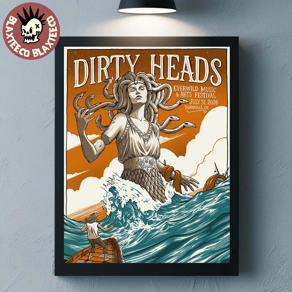 Dirty Heads Thornville Ohio 2026 Exclusive Festival Poster Everwild Music And Arts Festival On July 31 2026 Home Decor Poster Canvas