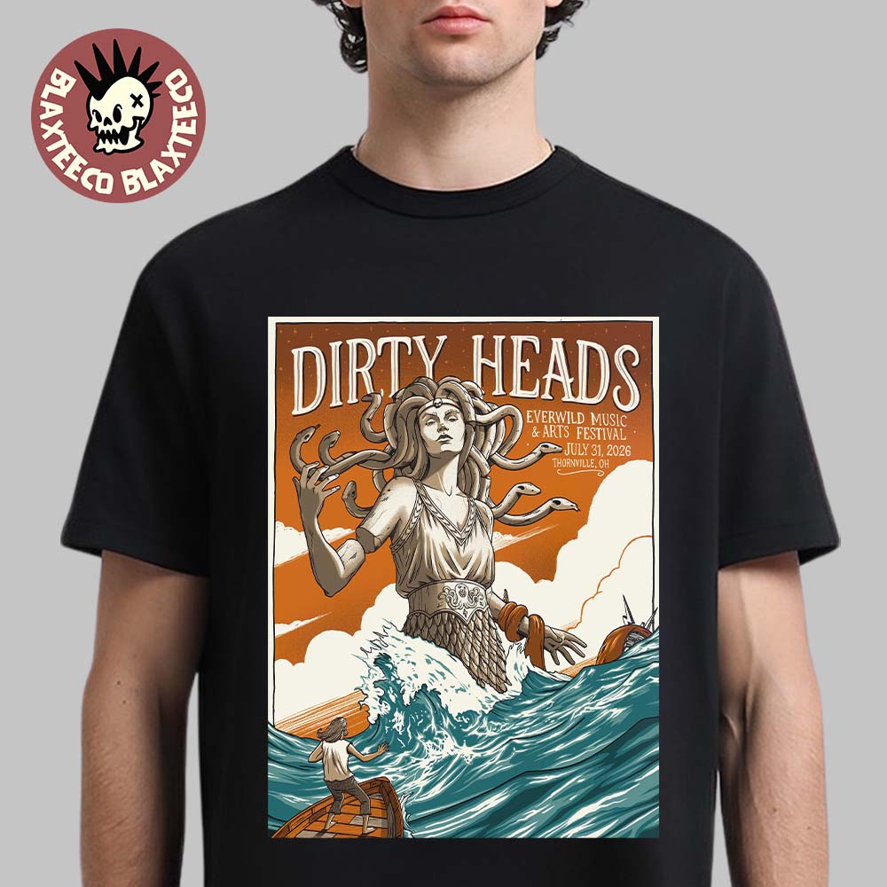 Dirty Heads Thornville Ohio 2026 Exclusive Festival Poster Everwild Music And Arts Festival On July 31 2026 Unisex T-Shirt