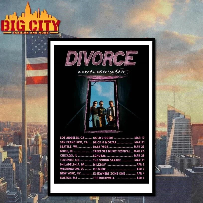 Divorce A North America Tour 26 Poster Shirt Unisex