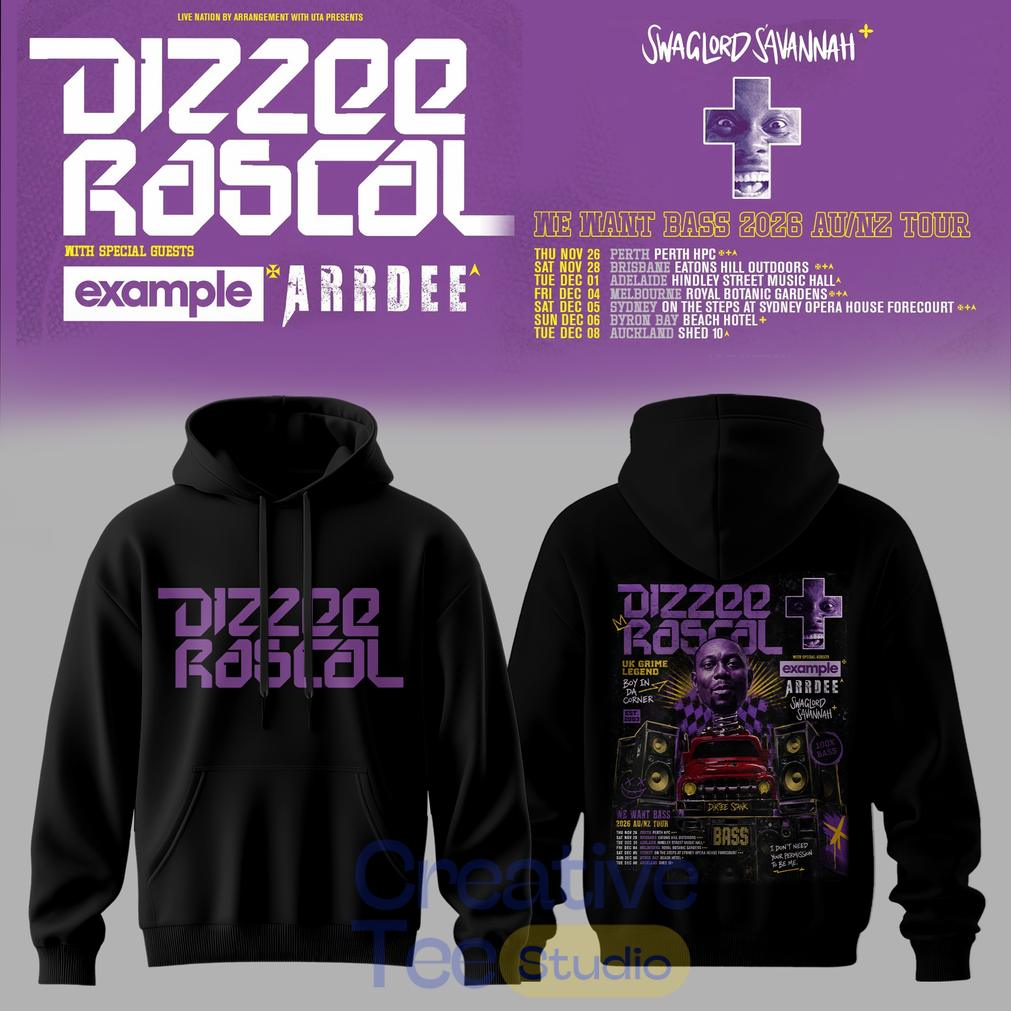 Dizzee Rascal – We Want Bass Tour Hoodie