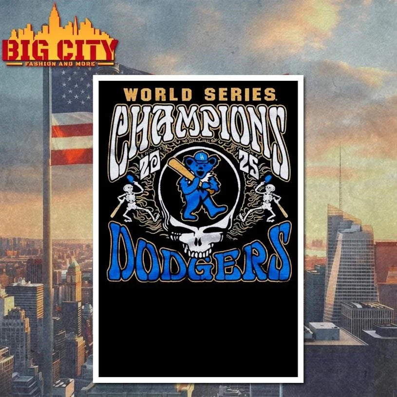 Dodgers x Grateful Dead 2026 Gold Collection Graphic Shirt Unisex