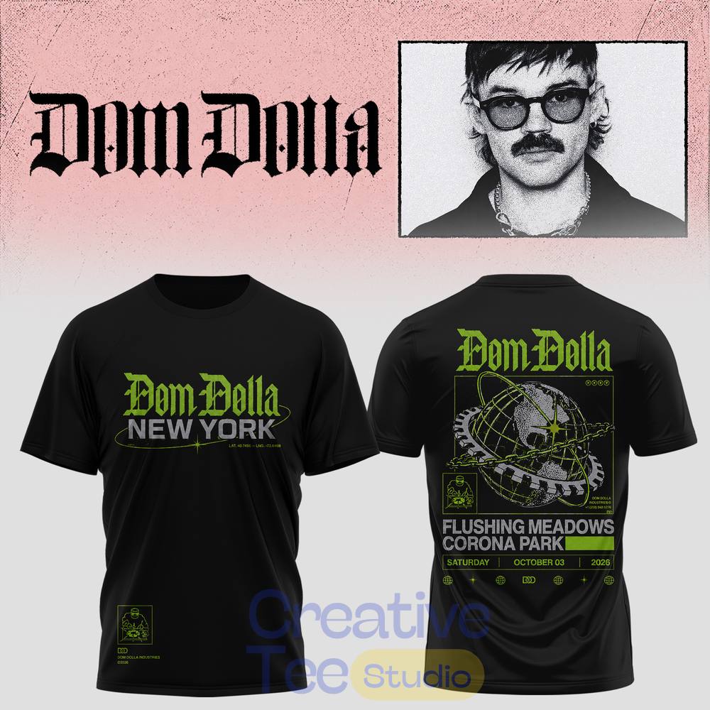 Dom Dolla Tour 2026 New York At Flushing Meadows Corona Park T-Shirt