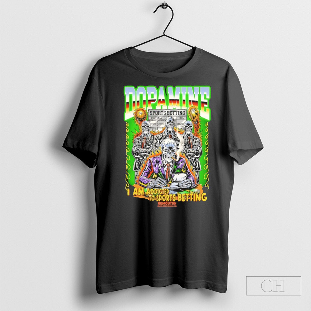 Dopamine I Am Addicted To Sports Betting Skeleton Shirt Unisex