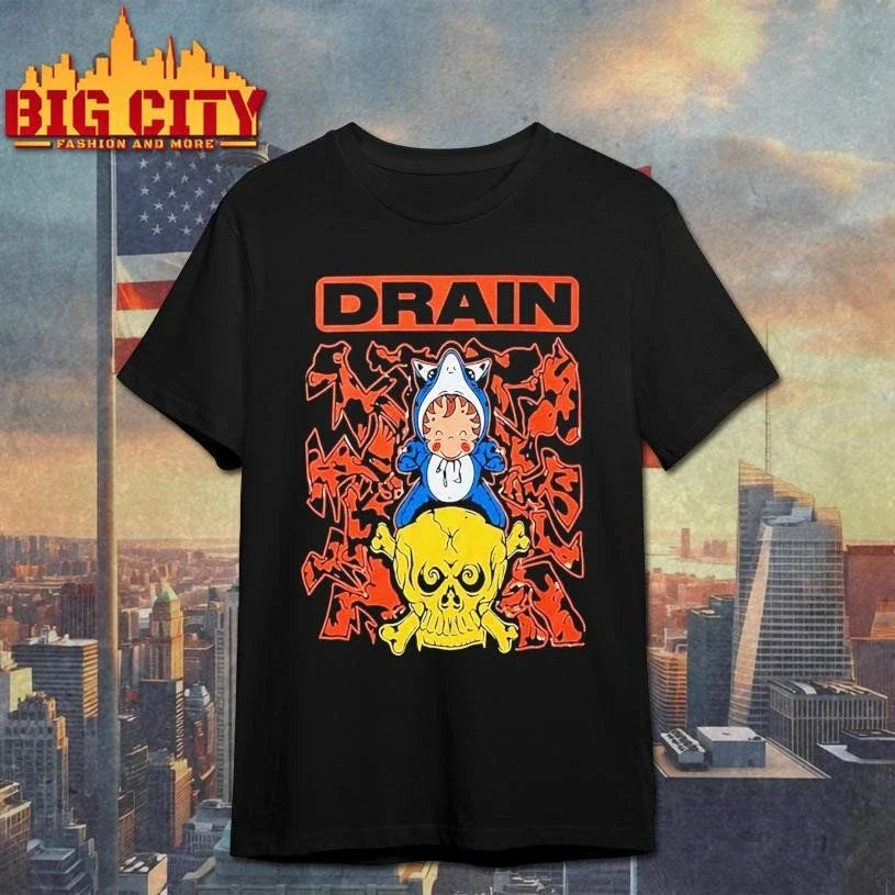 Drain Merch Is Your Friend Tour 2026 Skull Shark Rider Artwork Shirt Unisex